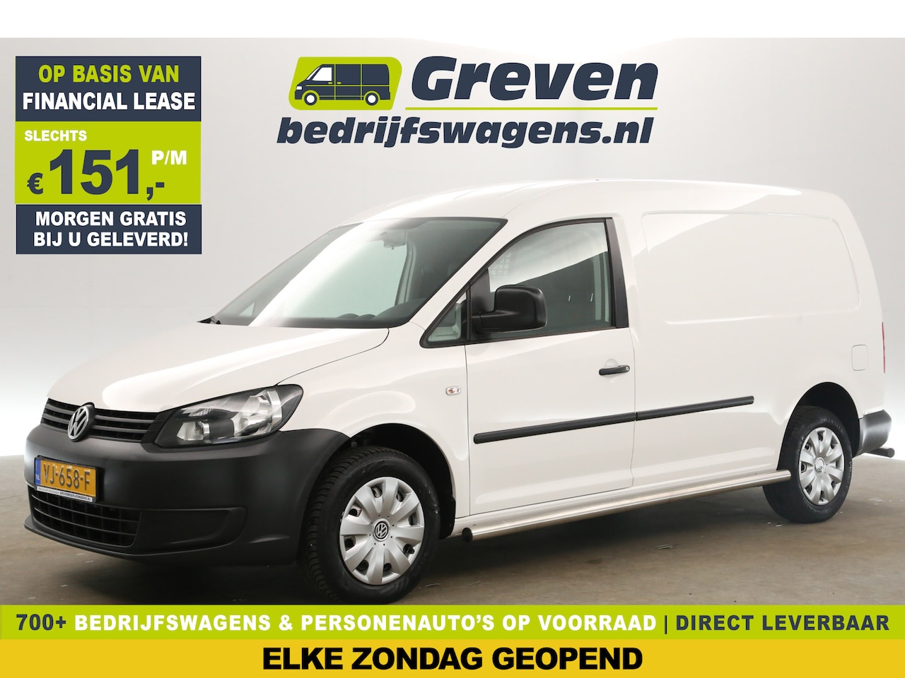 Volkswagen Caddy Maxi - 1.6 TDI L2H1 Airco Bluetooth Parkeersensoren Elektrpakket Schuifdeur - AutoWereld.nl