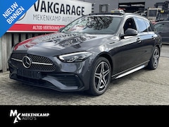 Mercedes-Benz C-klasse Estate - 300 e AMG Line 18"/Panoramadak/Trekhaak/Stoelverwarming v+a+stuur/Leder + massage + memory