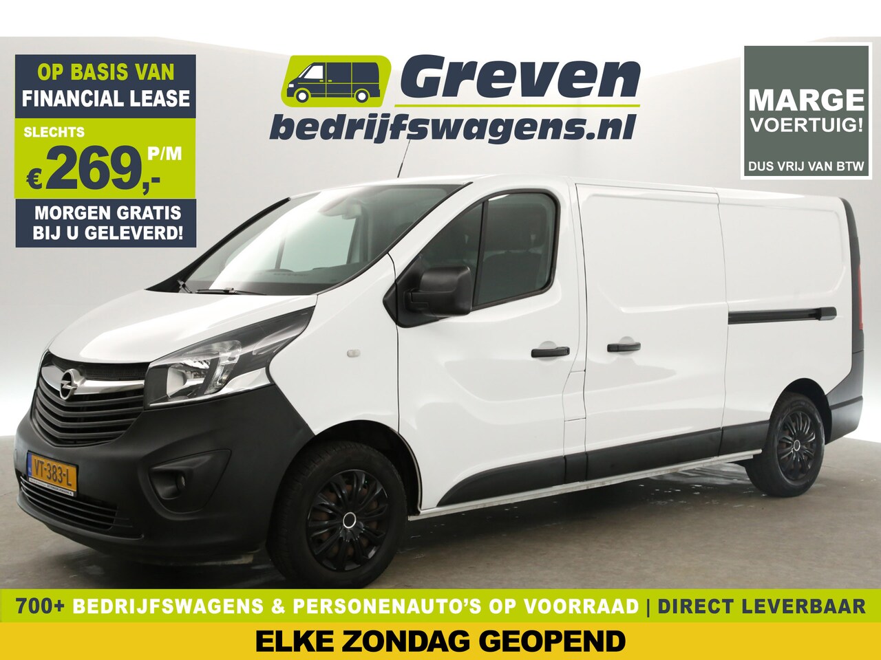 Opel Vivaro - 1.6 CDTI L2H1 | MARGE! | 2xSchuifdeur Airco Camera Cruise Trekhaak Navi PDC 3 Persoons - AutoWereld.nl