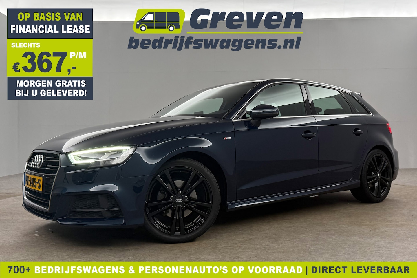 Audi A3 Sportback - 1.0 TFSI S-line LED Cruise Clima Navigatie Parkeersensoren 18''LMV - AutoWereld.nl