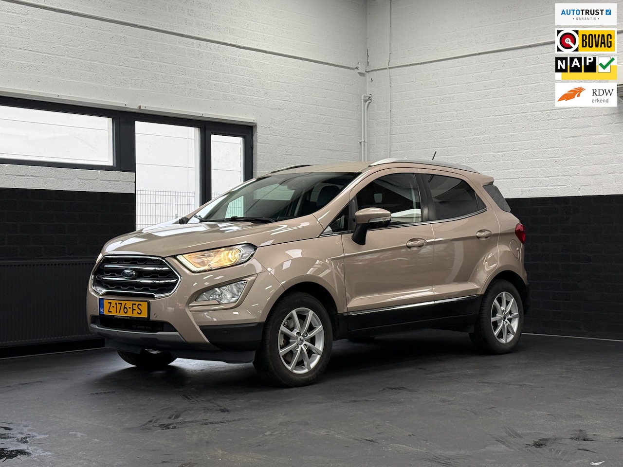 Ford EcoSport - 1.0 EcoBoost Titanium automaat, Leder, Stuur/stoelverwarming, Climate, Trekhaak, Dab - AutoWereld.nl