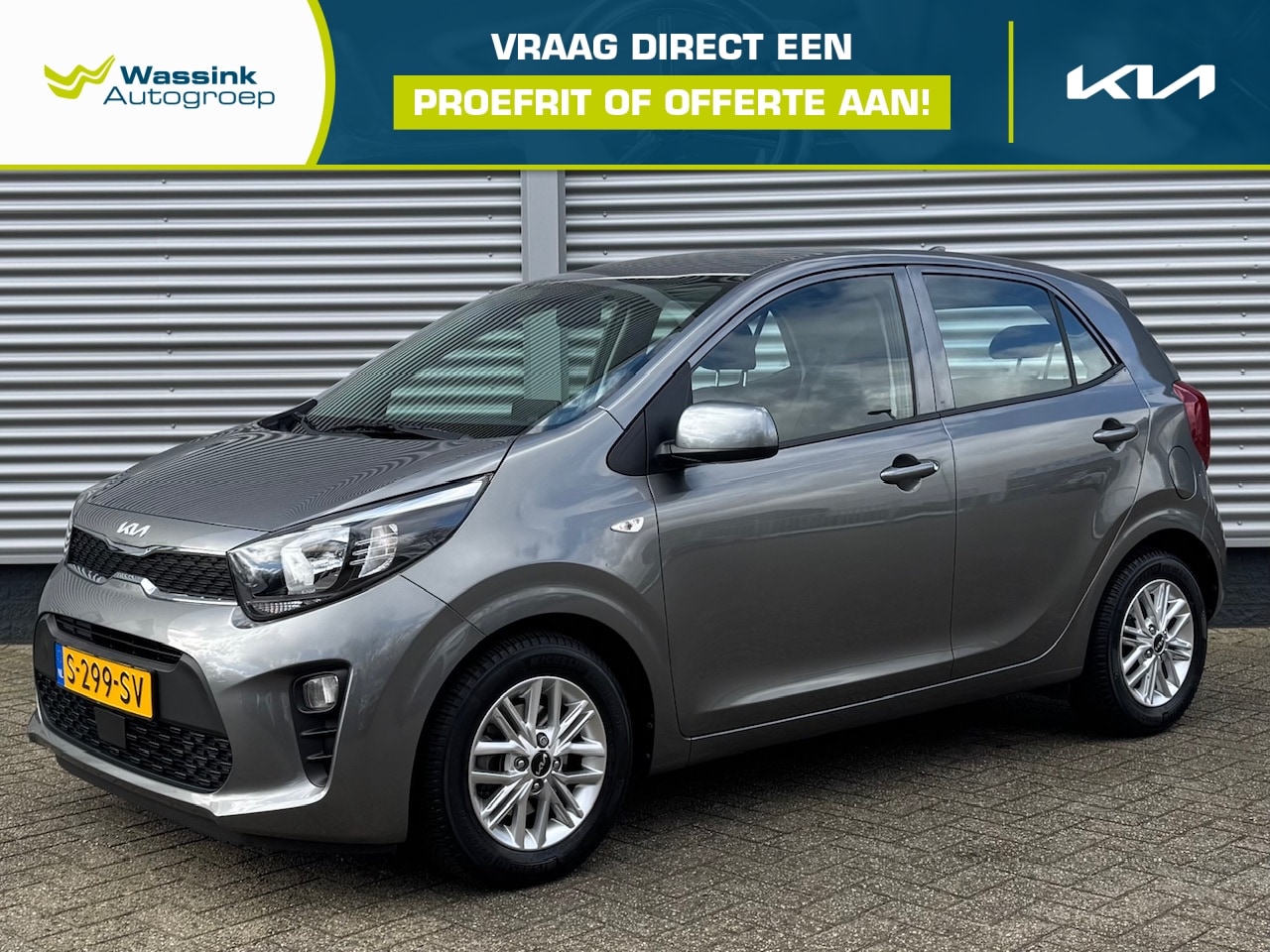 Kia Picanto - 1.0 DPi 67pk 4-zits DynamicLine | Apple Carplay/Android Auto | Airco | Lichtmetalen Velgen - AutoWereld.nl