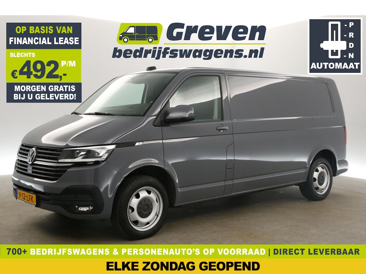 Volkswagen Transporter - 2.0 TDI L2H1 200PK DSG Automaat Airco Camera Adaptive-Cruise Carplay PDC Elektrpakket Trek - AutoWereld.nl