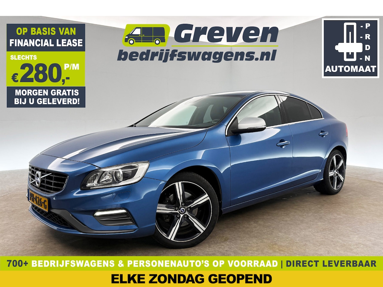 Volvo S60 - 1.5 T3 Nordic+ R-Design 153PK Automaat Clima LED Cruise Navi Stoelverwarming PDC 18''LMV - AutoWereld.nl