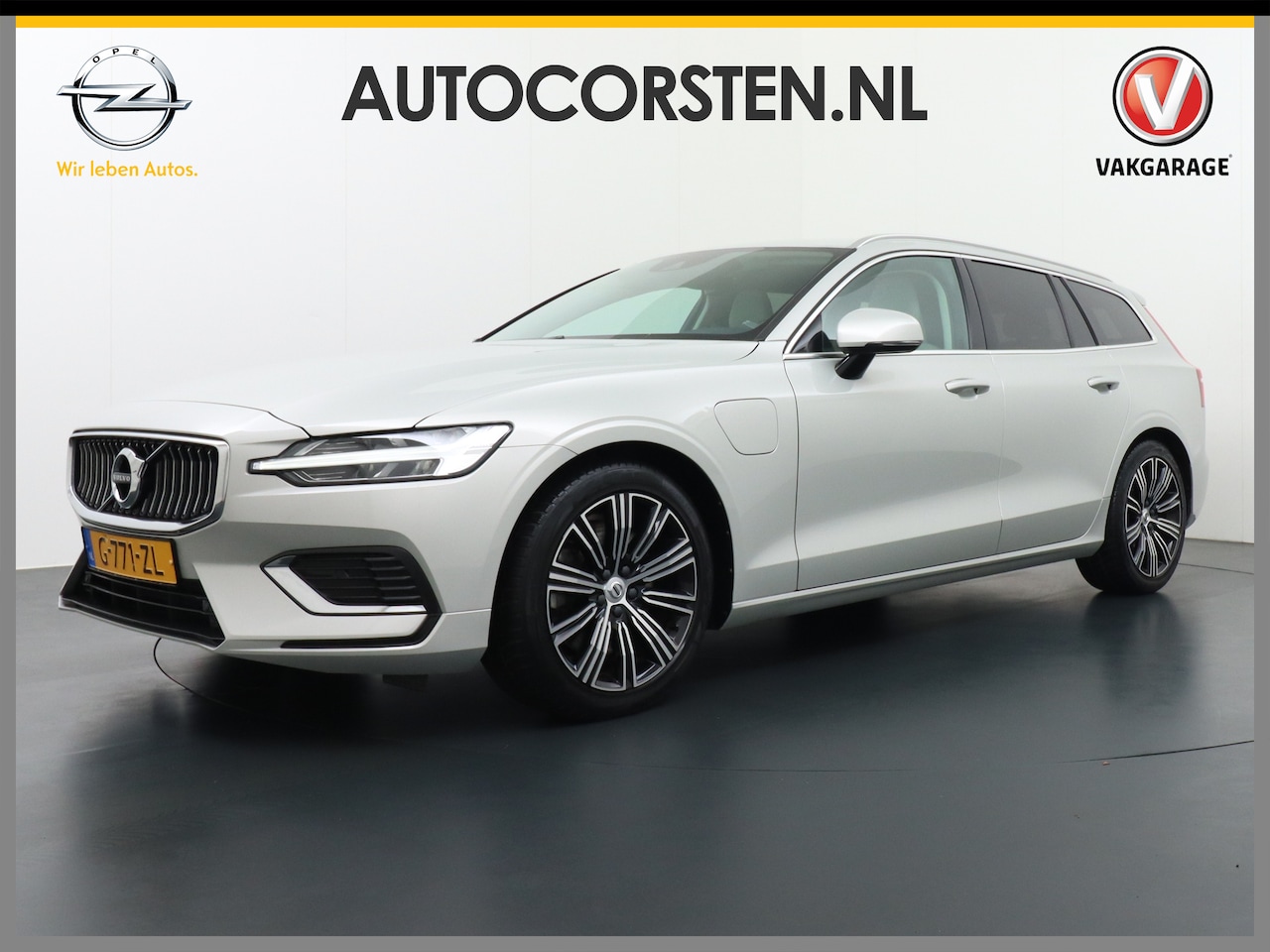 Volvo V60 - 2.0T6 Aut.8 340PK Twin Engine AWD Inscription Leder Trekhaak Apple Carplay Android Auto DA - AutoWereld.nl