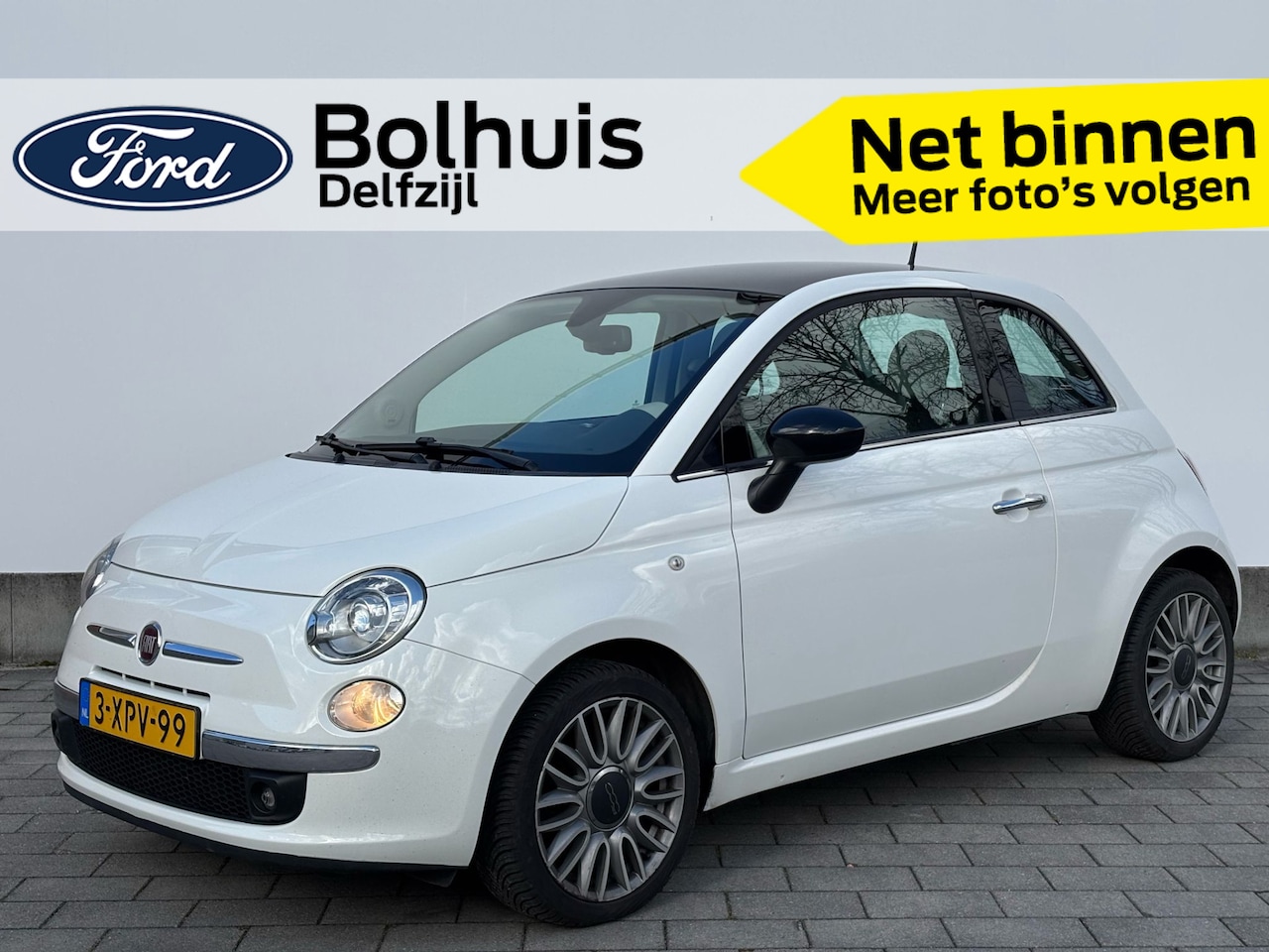 Fiat 500 - 0.9 TwinAir Turbo Cult | Climate Control | Trekhaak | Leder | Parkeersensoren | Xenon | 1e - AutoWereld.nl