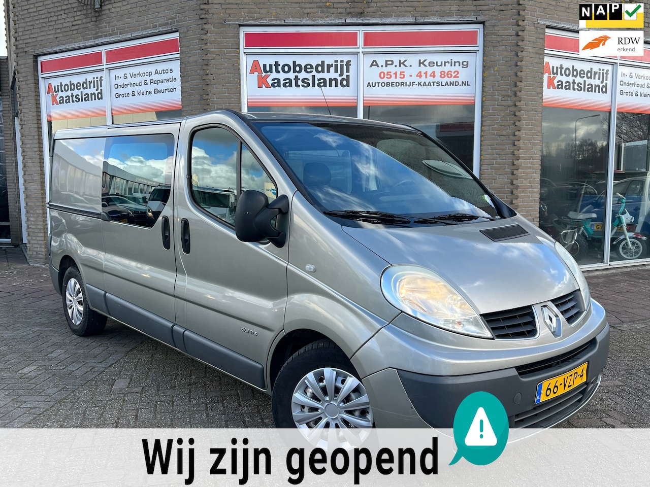 Renault Trafic - 2.5 dCi T29 L2H1 DC - Dubbel Cabine - Marge - Airco - Navi - 2009 - AutoWereld.nl