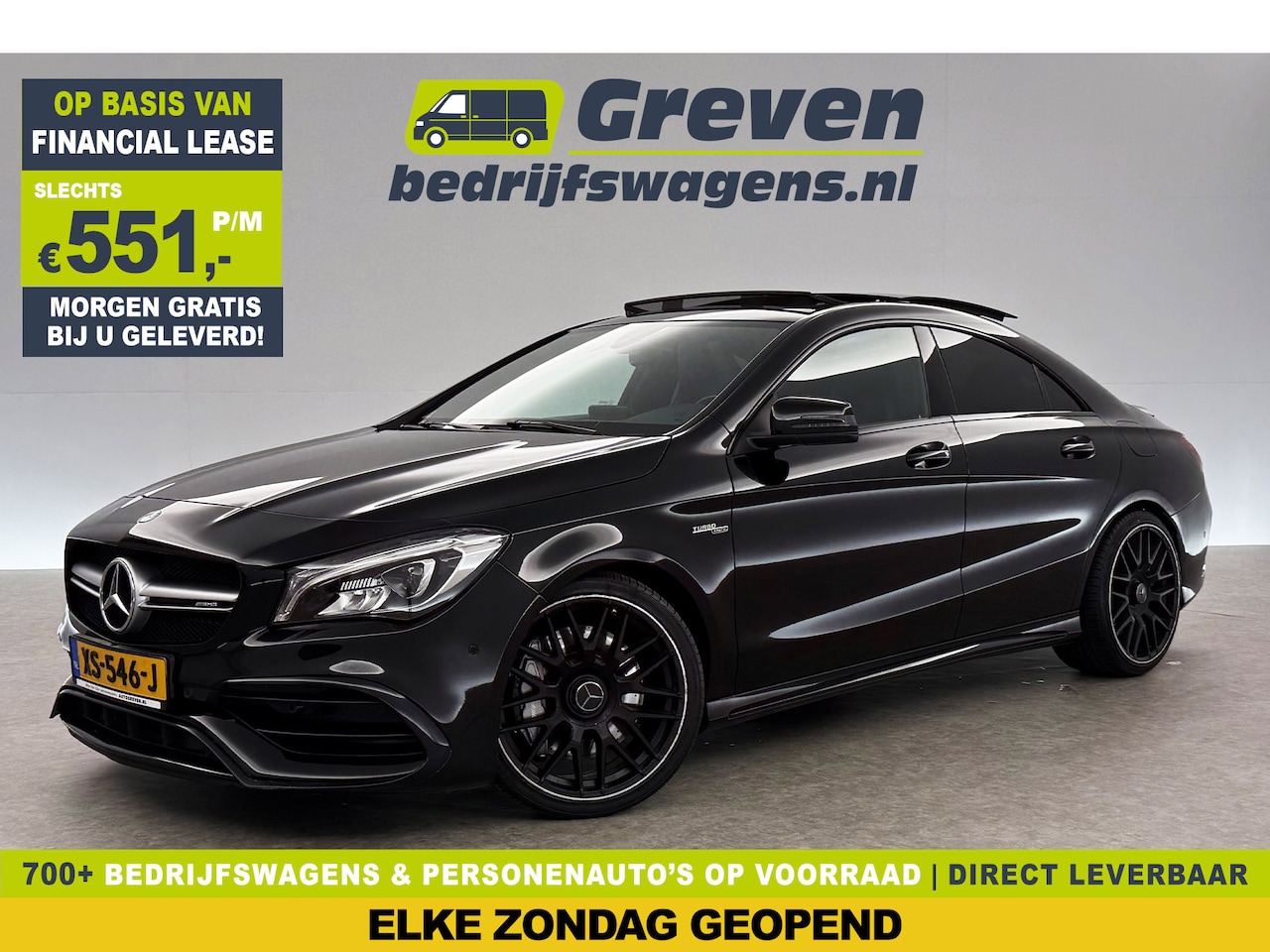 Mercedes-Benz CLA-Klasse - AMG 45 4MATIC 381PK | h/k | Panoramadak Sfeerverl. Camera 19"LMV LED Navi Stoelverwarming - AutoWereld.nl