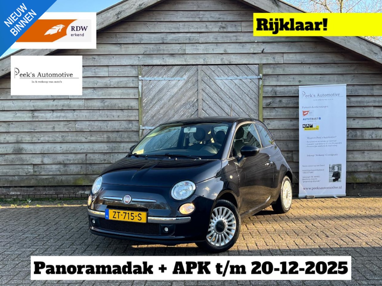 Fiat 500 - 1.2 Lounge | Airco | Pano | Lichtmetaal | Super prijs! | Rijklaar! - AutoWereld.nl