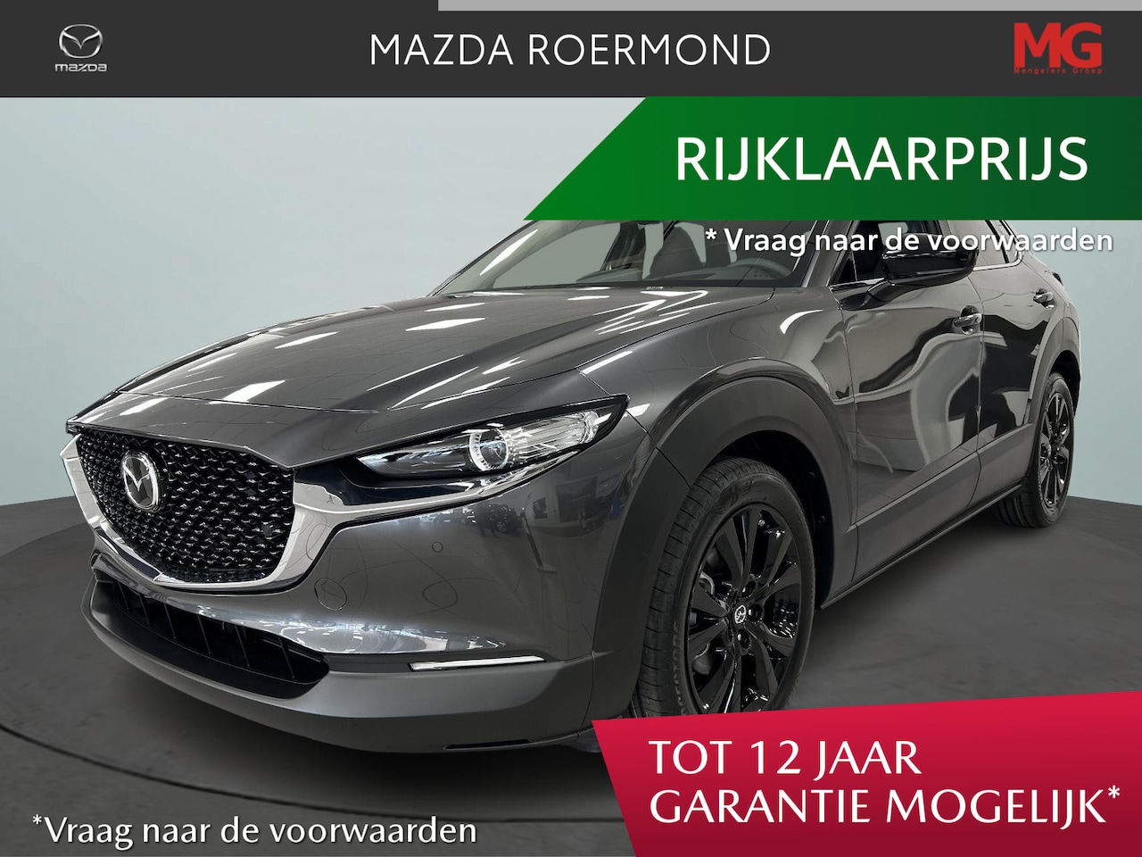 Mazda CX-30 - 2.5 e-SkyActiv-G M Hybrid Homura /Mengelers Actie Prijs € 37.790,00 - AutoWereld.nl