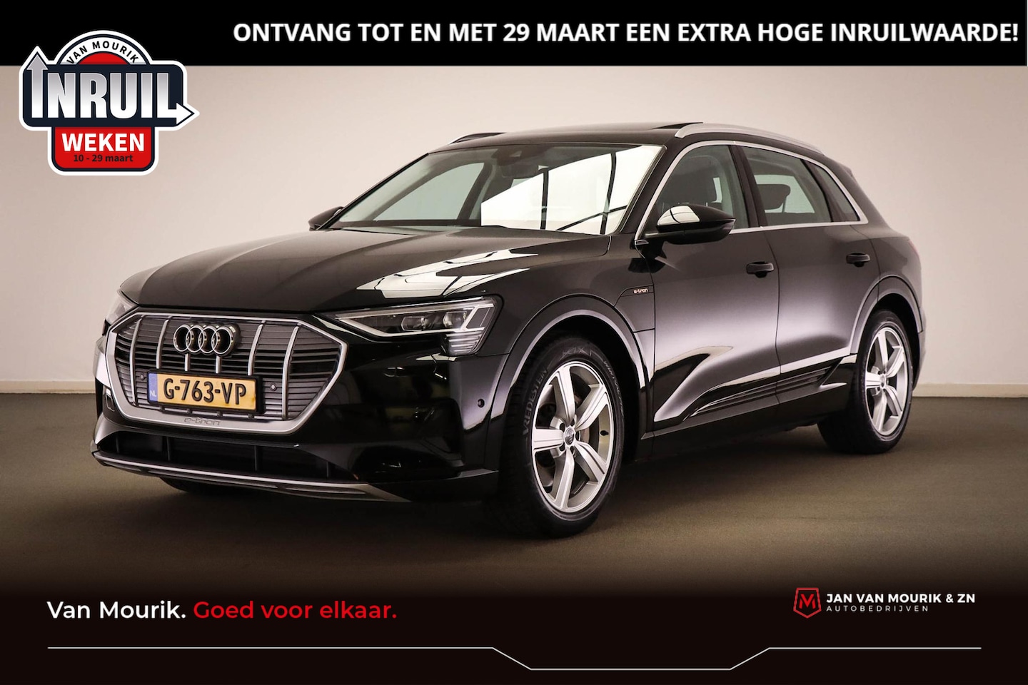 Audi e-tron - e-tron 50 quattro Launch edition plus 71 kWh | PANORAMADAK | LEDER - AutoWereld.nl