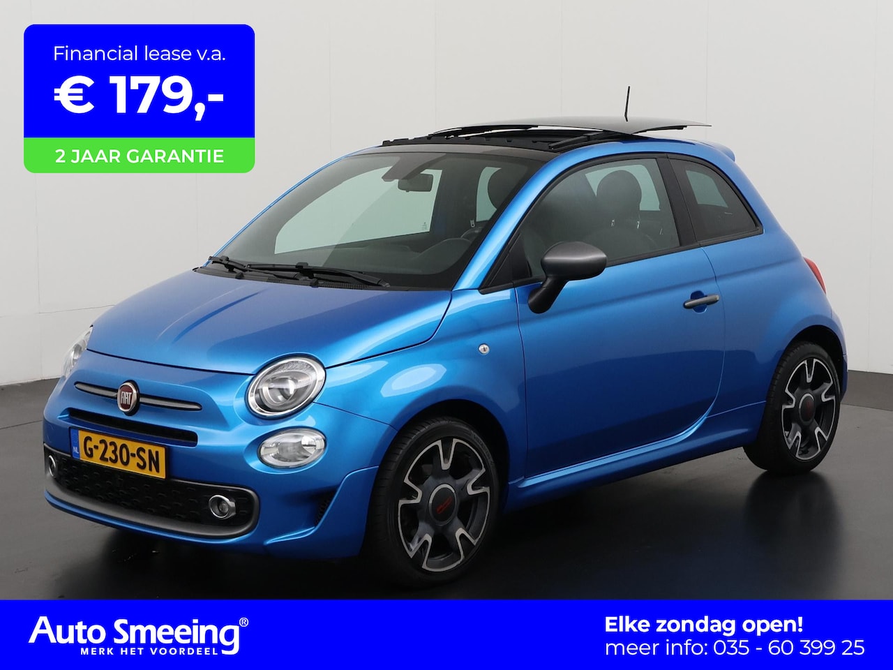 Fiat 500 - 1.2 Sport | Schuifdak | Navigatie | Parkeersensor | Zondag Open! - AutoWereld.nl