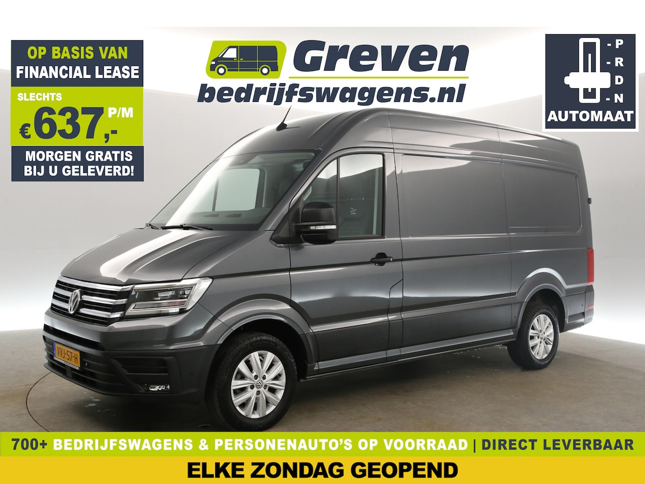 Volkswagen Crafter - 2.0 TDI L3H3 | 75 Jahre Edition | 140PK DSG Leder LED Airco Adaptive Cruise Carplay Camera - AutoWereld.nl