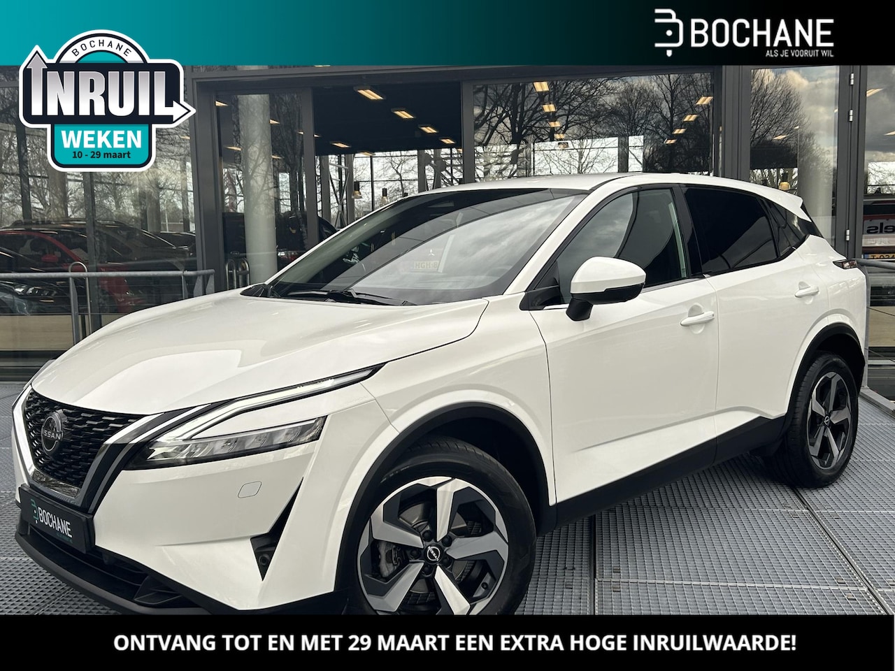 Nissan Qashqai - 1.3 MHEV Xtronic N-Connecta | 360° Camera | Navigatie | Dodehoekassistent - AutoWereld.nl