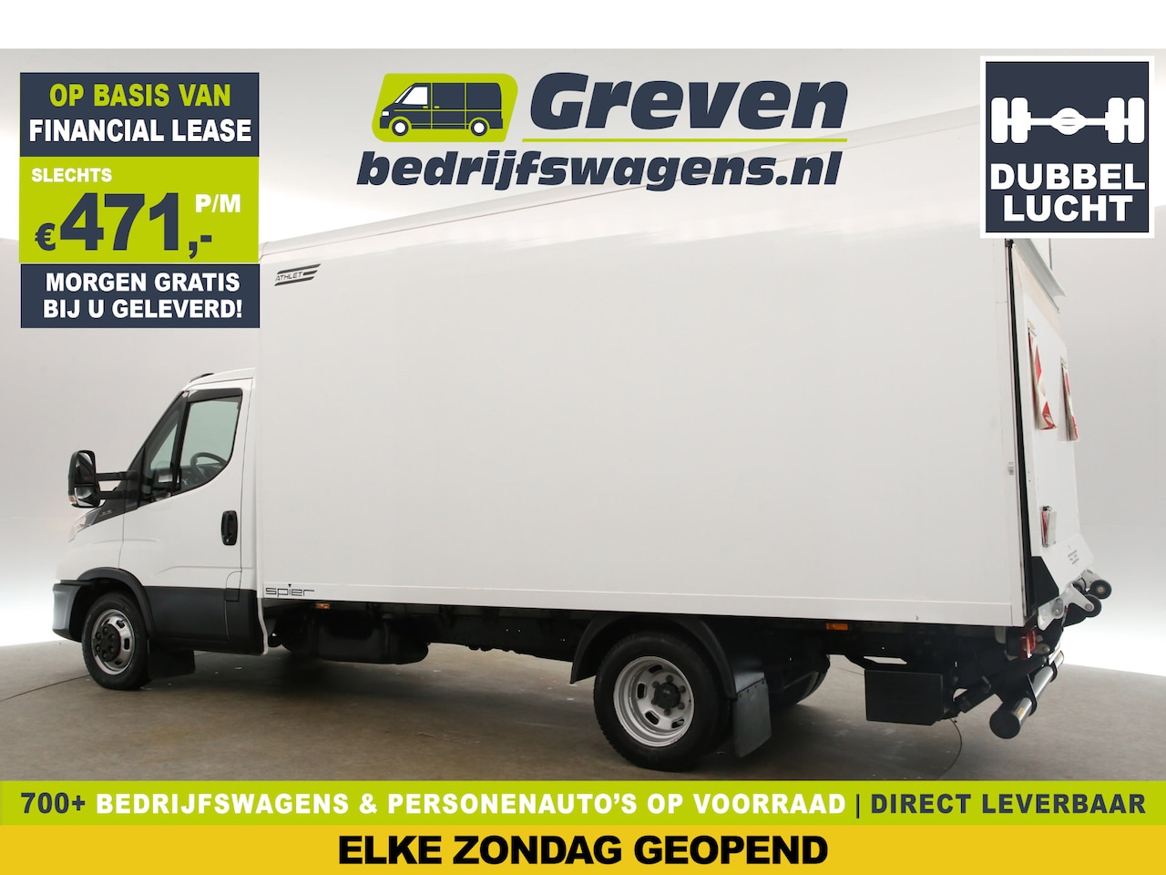 Iveco Daily - 35C16H 2.3 410 | Bakwagen | Laadklep | Dubbellucht | 157PK Airco Bluetooth Radio Laadbak E - AutoWereld.nl