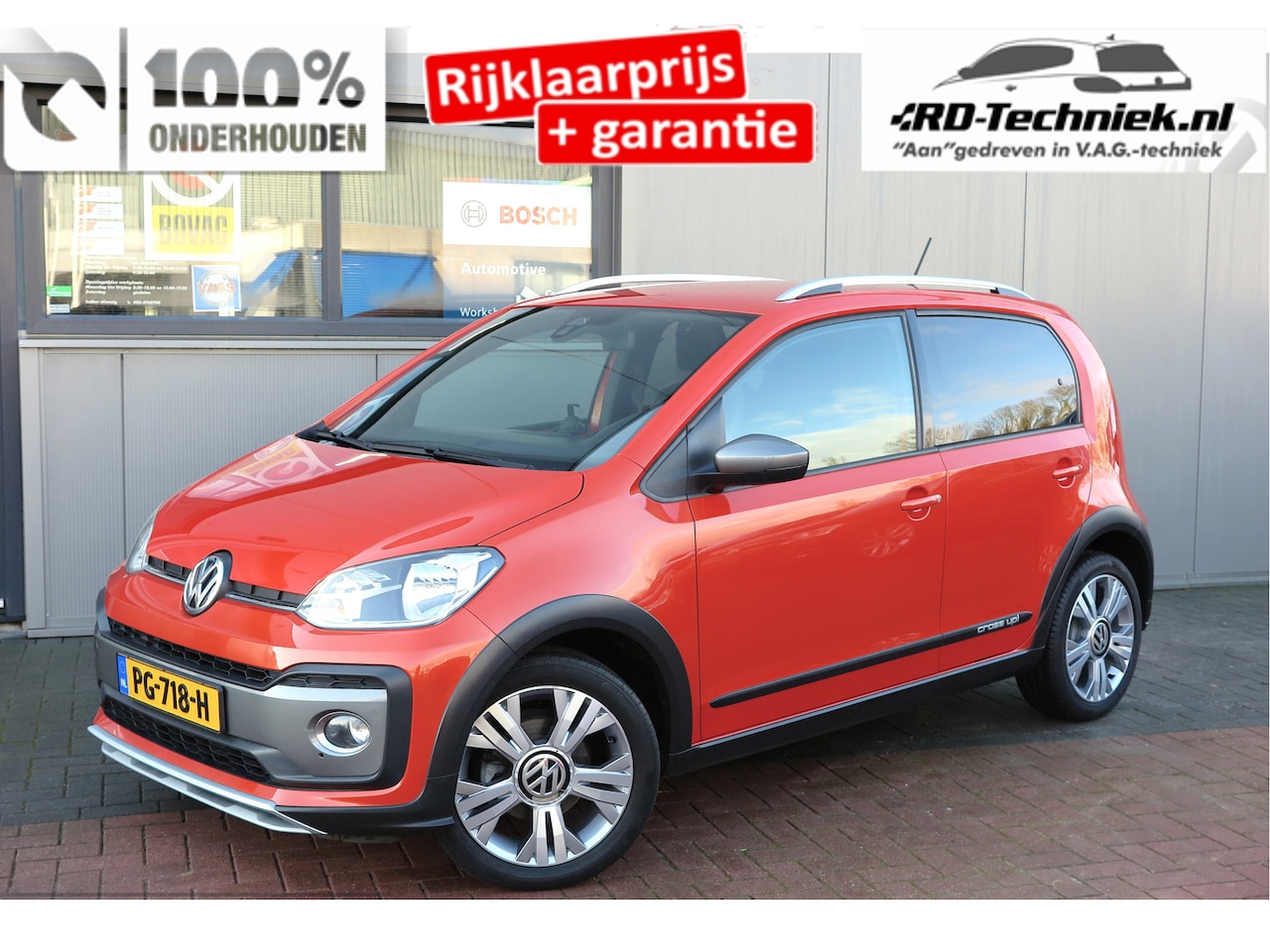 Volkswagen Up! - 1.0 BMT 55kw 75pk cross up! PDC, Achteruitrijcamera , Stoelverwaming, Navi via APP, 16" LM - AutoWereld.nl