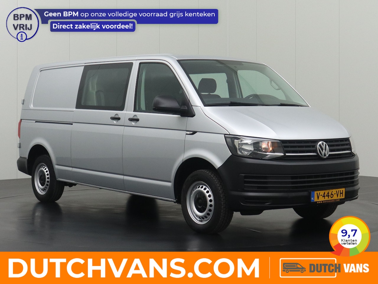 Volkswagen Transporter - 2.0TDI Lang Dubbele Cabine | Navigatie | Camera | Trekhaak - AutoWereld.nl