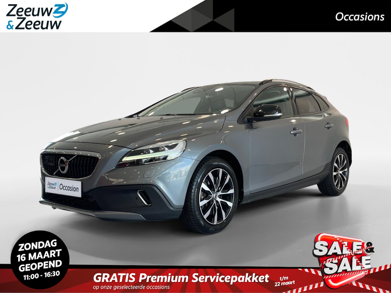 Volvo V40 Cross Country - 1.5 T3 Dynamic Edition *Automaat*Navi+Camera*Climate*Lederen Bekleding*Parkeersensoren*Sch - AutoWereld.nl