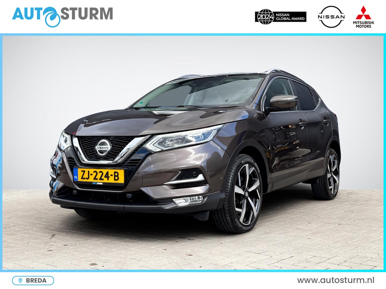 Nissan Qashqai - 1.6 Tekna | Panoramadak | Navigatie | 360° Camera | LED Koplampen | Keyless Entry | 19'' V - AutoWereld.nl