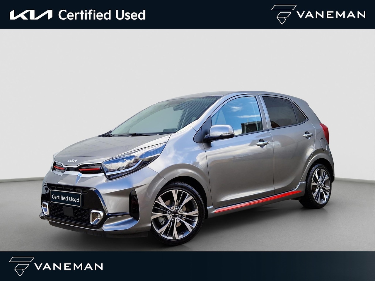 Kia Picanto - 1.0 DPI GT-Line Automaat | Dodehoek | Navi | Climate | Stoelverwarming | Trekhaak | - AutoWereld.nl