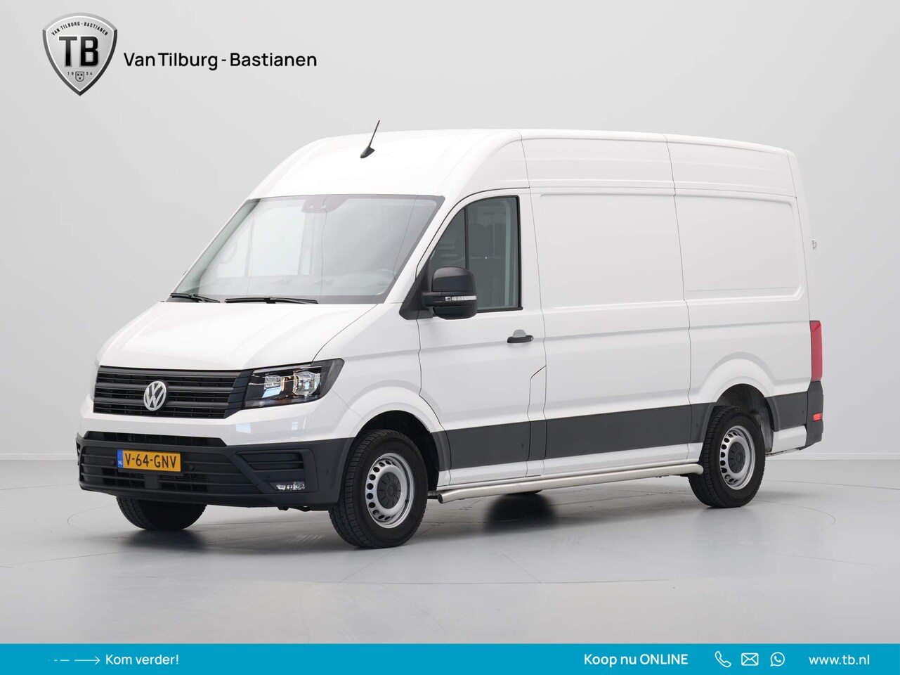 Volkswagen Crafter - 35 2.0 TDI 140pk DSG L3H3 Highline EURO VI Navi via App Trekhaak Camera Voorruitverwarming - AutoWereld.nl