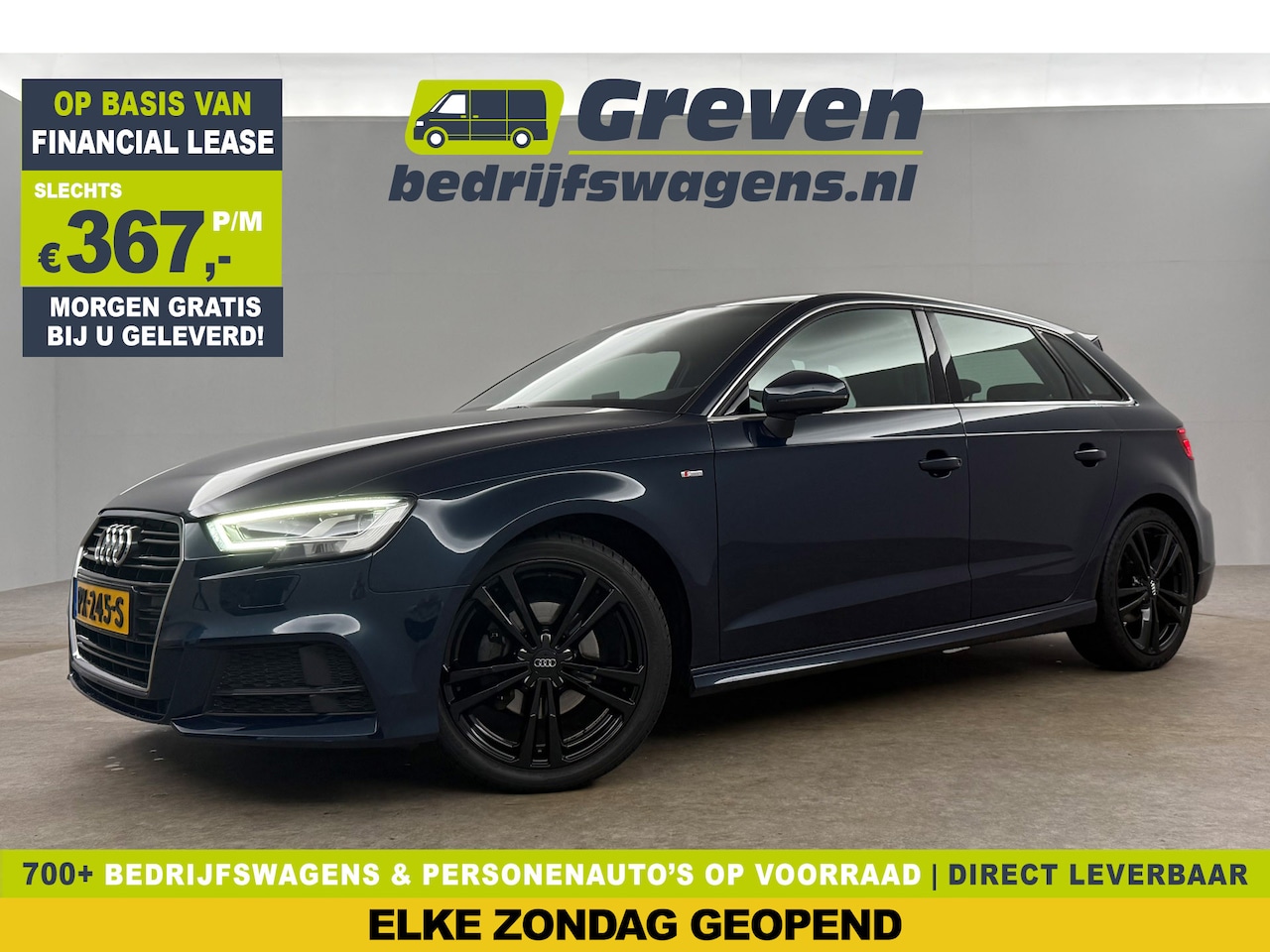 Audi A3 Sportback - 1.0 TFSI S-line LED Cruise Clima Navigatie Parkeersensoren 18''LMV - AutoWereld.nl