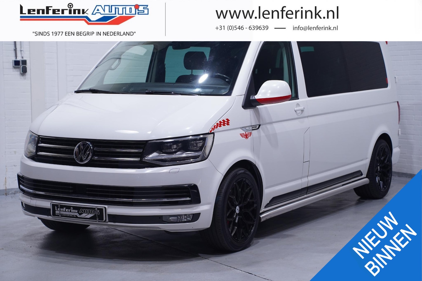 Volkswagen Transporter - 2.0 TDI DSG Aut. Dubbel Cabine LED, Schuifdak Adapt. Cruise, 20" LMV, Trekhaak, D-Riem v.v - AutoWereld.nl