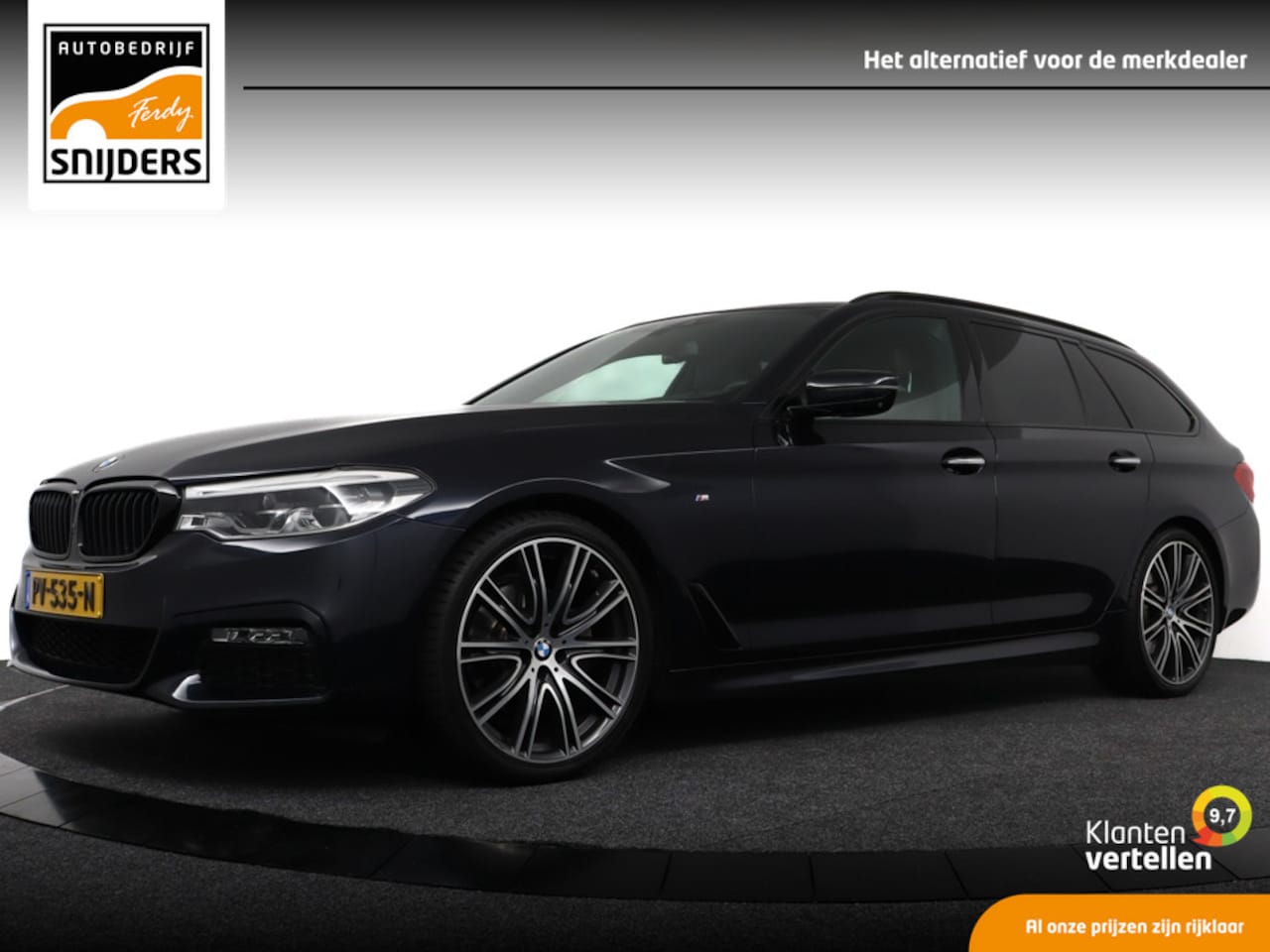 BMW 5-serie Touring - 520i High Executive M Sport 520i High Executive M-Sport , Orig.NL 100% Onderhouden | Exclusive Leder Nappa | 360 Camer - AutoWereld.nl