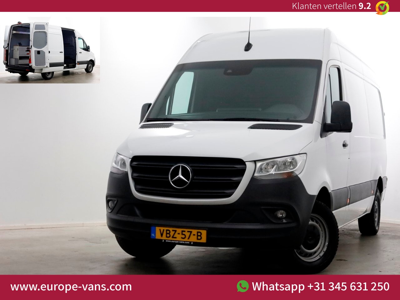 Mercedes-Benz Sprinter - 314 CDI 143pk E6 7G Automaat RWD L2H2 Airco/Camera/Inrichting 09-2019 - AutoWereld.nl