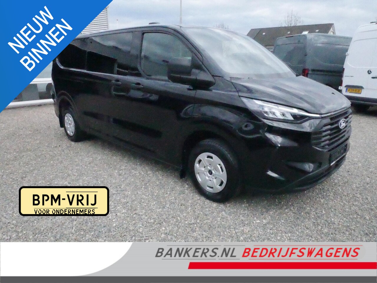 Ford Transit Custom - 2.0TDCI 150PK, L2H1, Dubbel Cabine, Airco, Nieuw direct uit voorraad leverbaar, Met 5 jaar - AutoWereld.nl