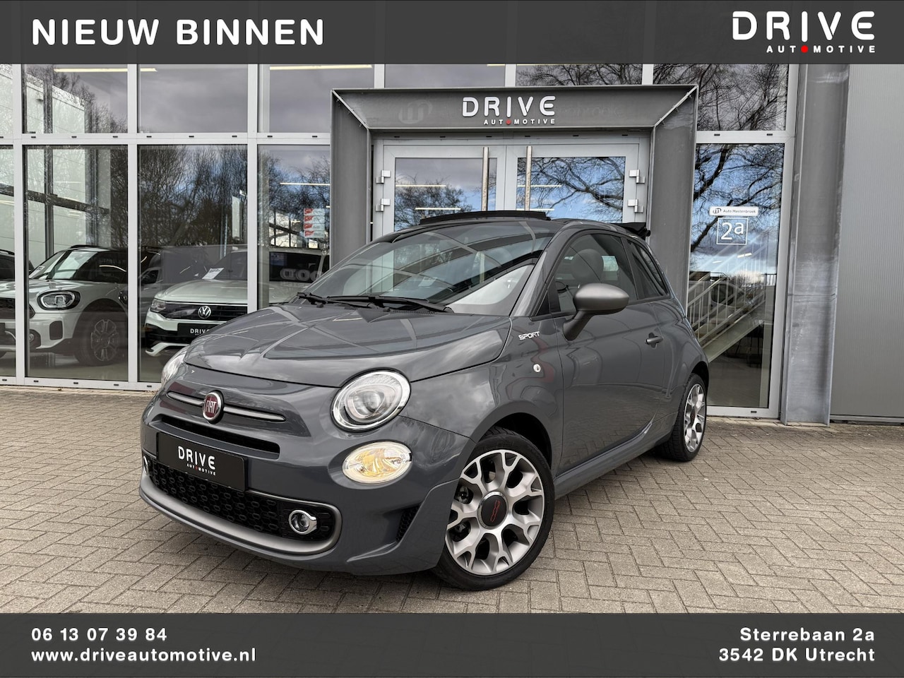 Fiat 500 C - 1.0 Hybrid Sport |Carplay|Cruise|ECC - AutoWereld.nl