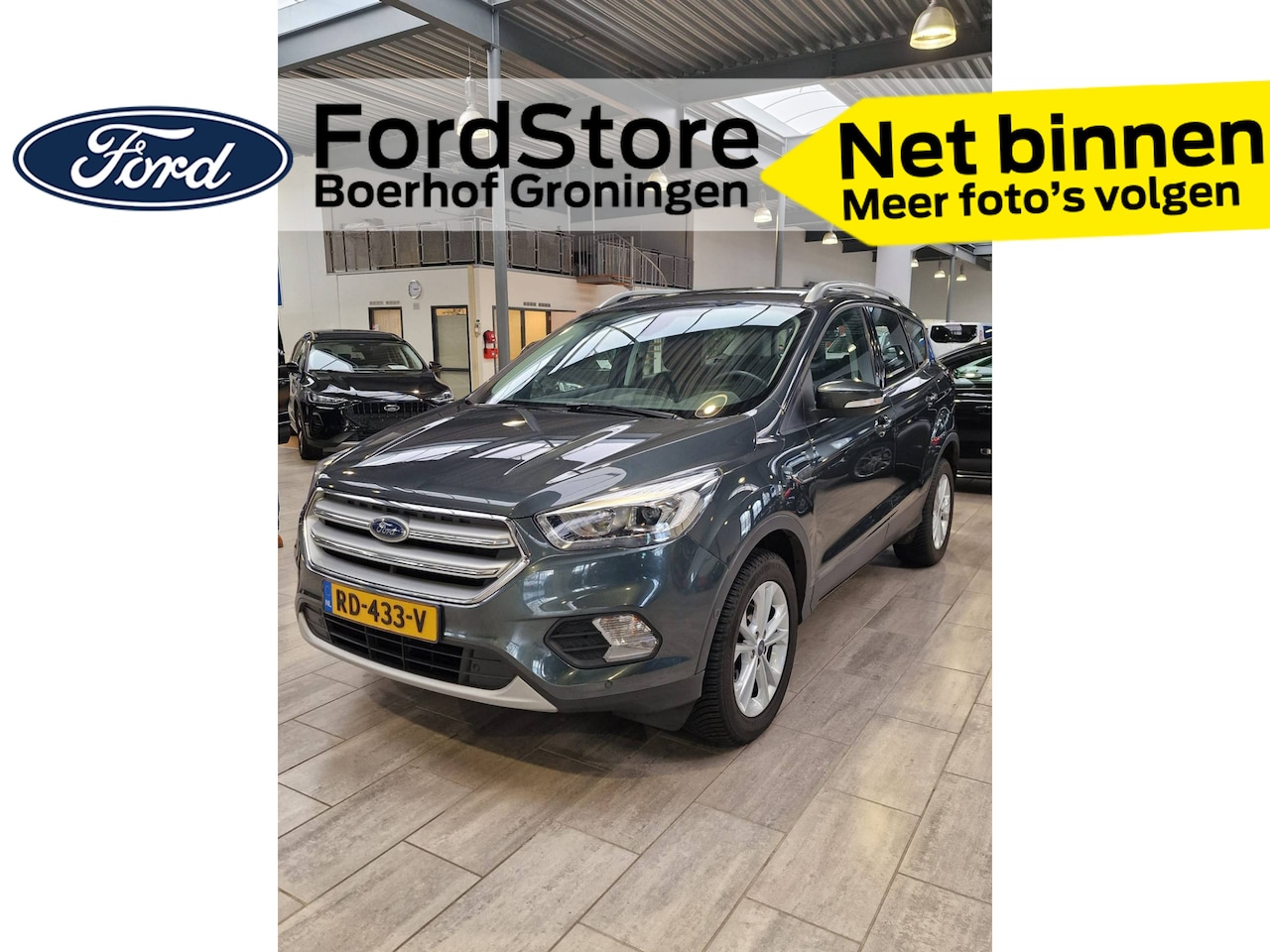 Ford Kuga - 1.5 EcoBoost 120pk Titanium | Afneembare trekhaak | 1800KG Trekgwicht | Voorruit verw. | C - AutoWereld.nl