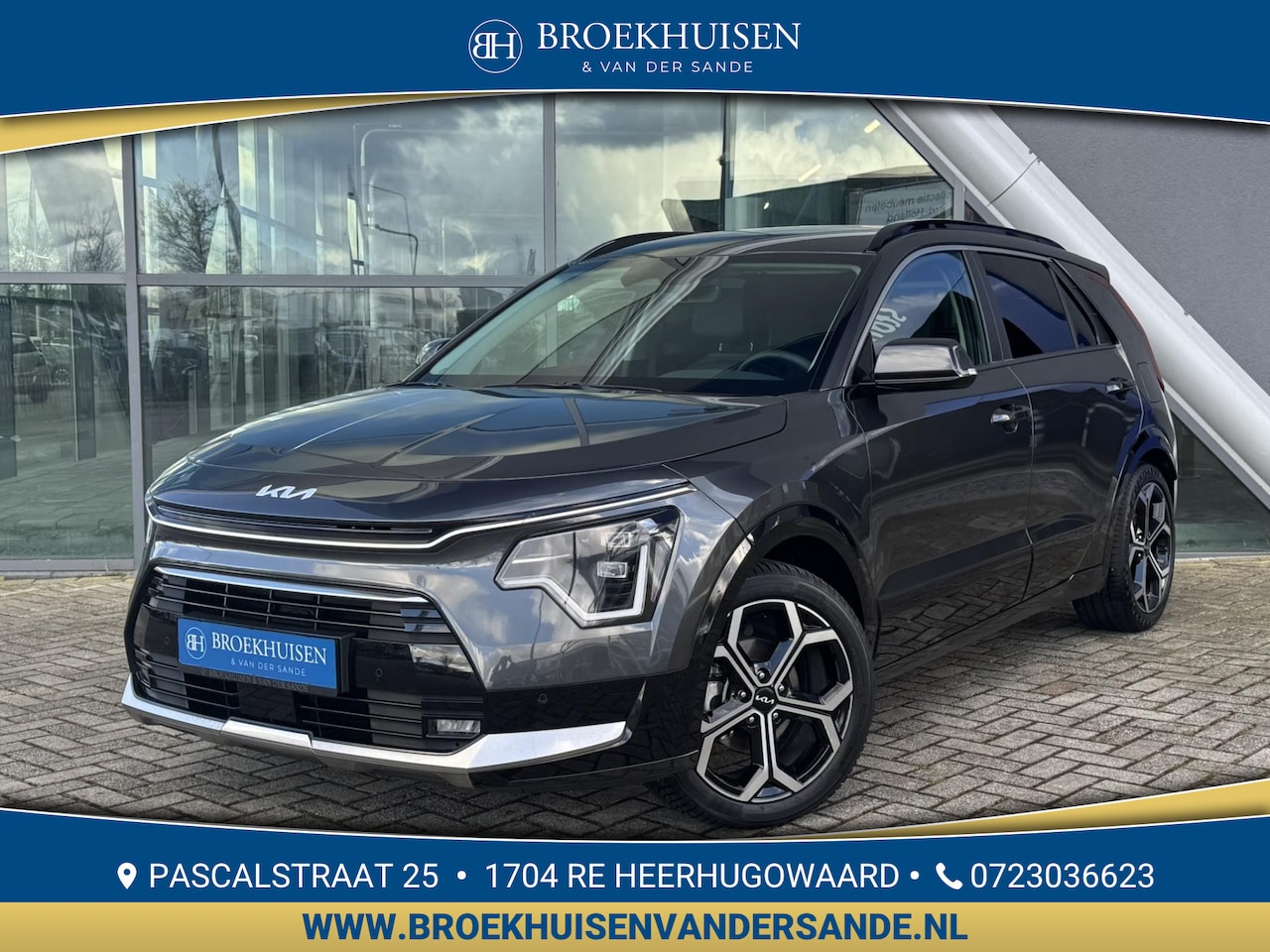 Kia Niro - 1.6 GDi Hybrid DynamicPlusLine 141pk Automaat / Camera / Leder / Stoel-Stuur Verwarming - AutoWereld.nl