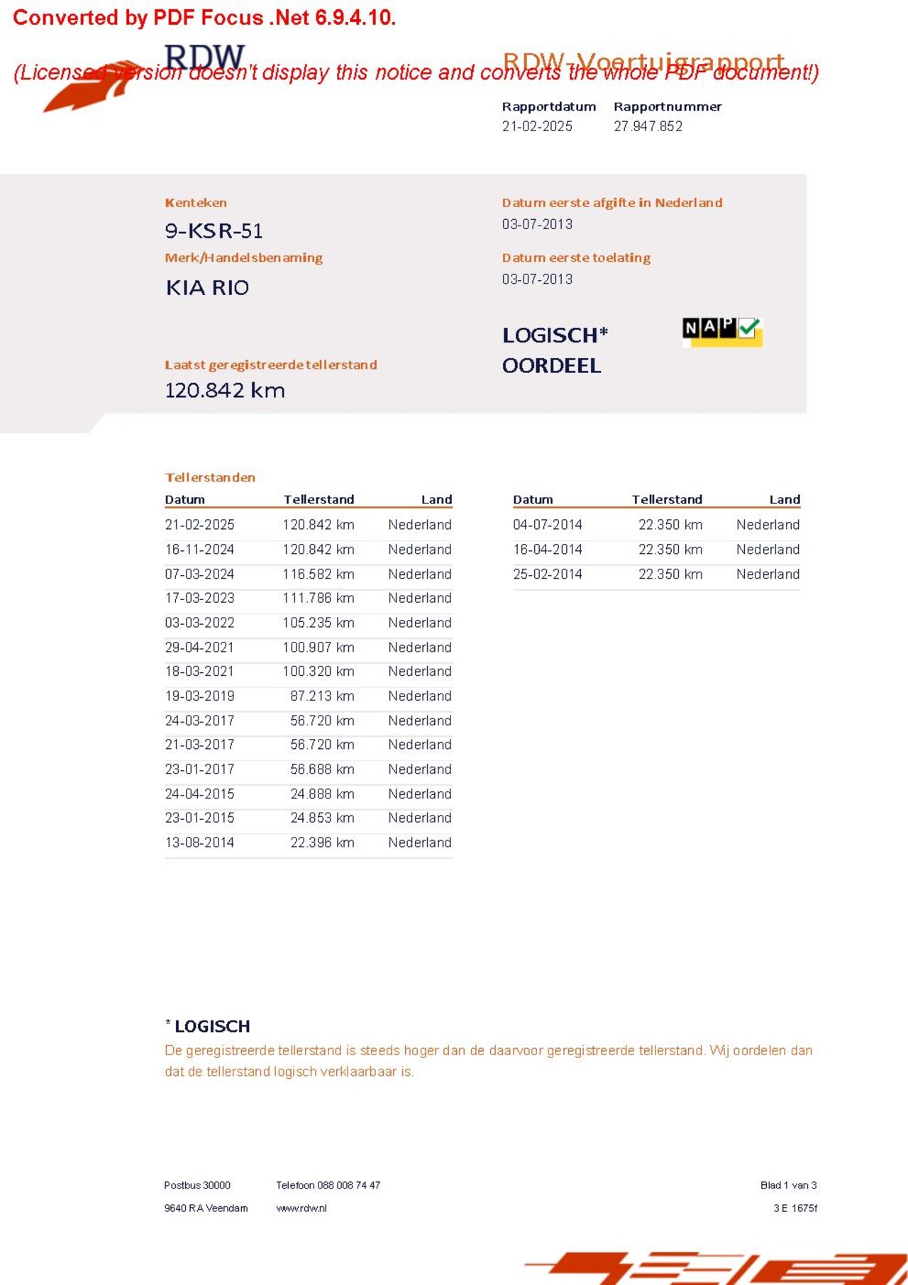 Kia Rio - 1.2 CVVT 85pk Eco Dynamics 5D Plus Pack