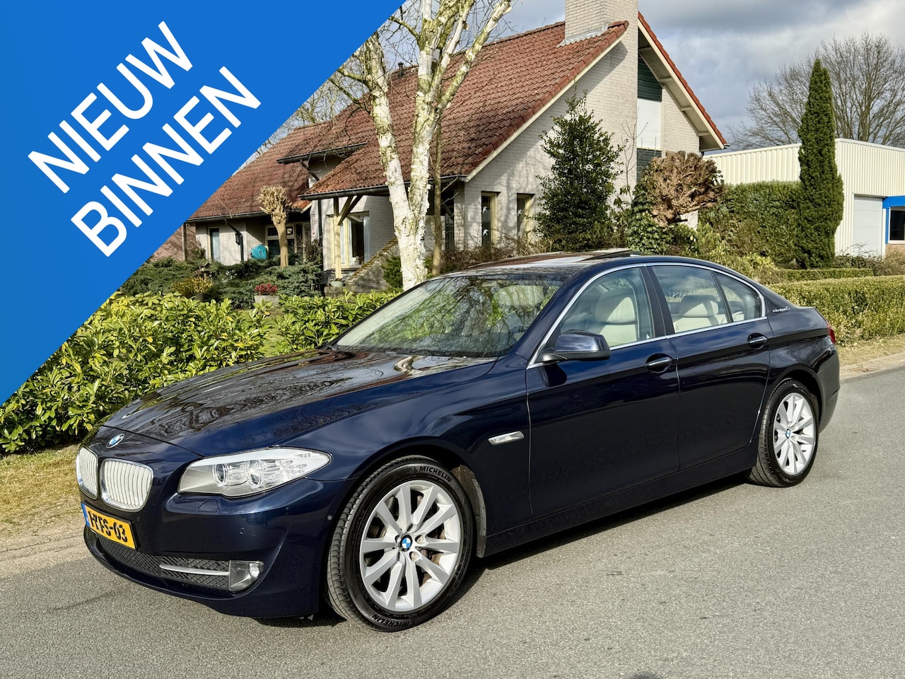 BMW 5-serie - 535i ActiveHybrid High Executive 340PK Schuifdak•Leder - AutoWereld.nl