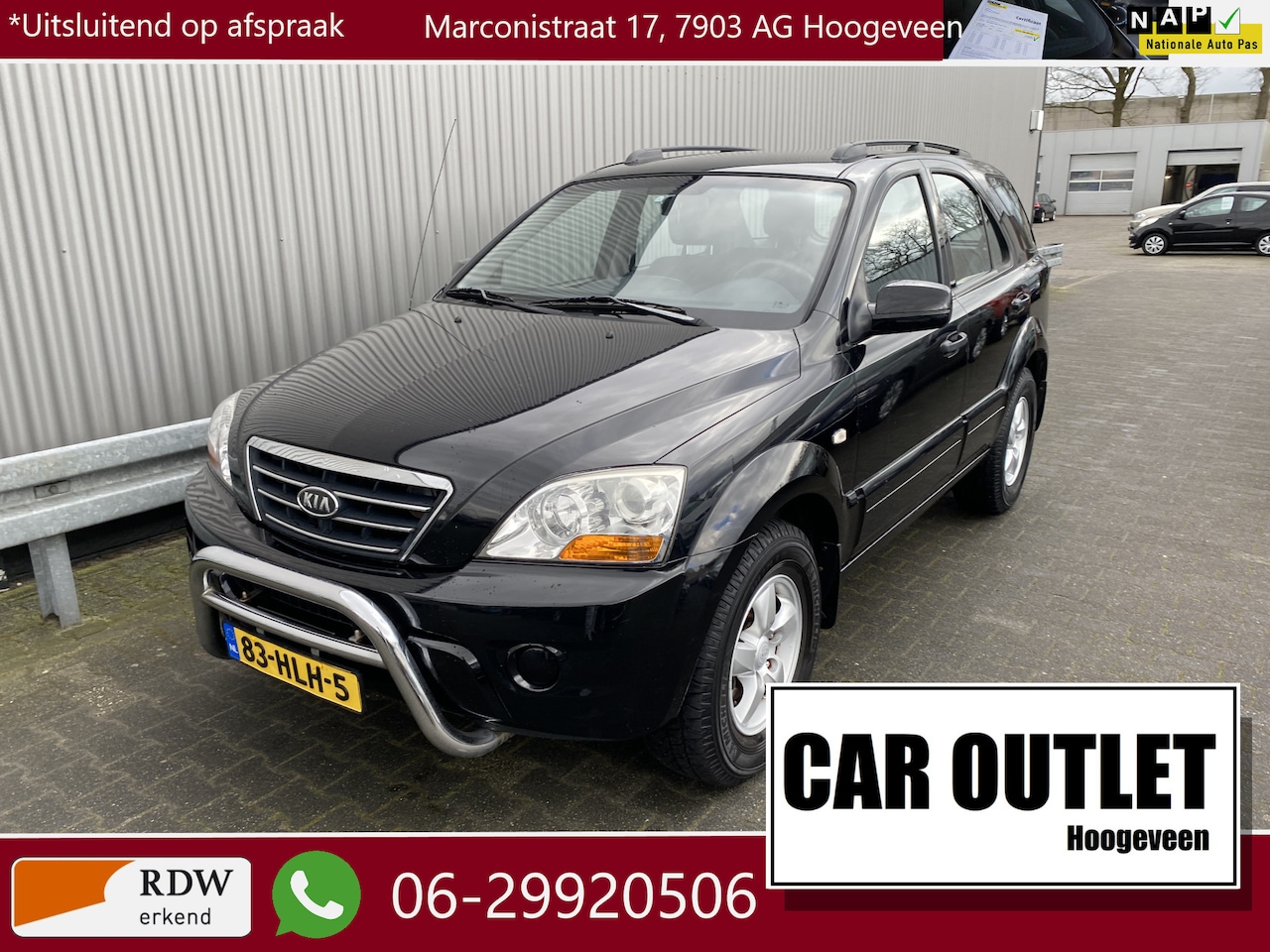 Kia Sorento - 3.3 V6 Comfort AUTOMAAT, A/C, CC, Bullbar, LM, Trekh, nw. APK – Inruil Mogelijk – - AutoWereld.nl