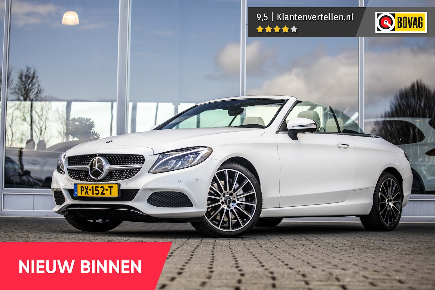 Mercedes-Benz C-klasse Cabrio - 400 4MATIC Prestige | Luchtv. | Burmester | Stoel verw. + venti. | Memory | 360° - AutoWereld.nl