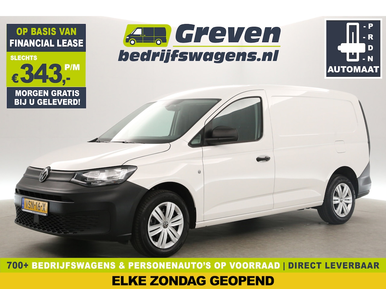 Volkswagen Caddy Maxi - 2.0 TDI L2H1 DSG 123PK Airco Cruise Carplay Parkeersensoren - AutoWereld.nl