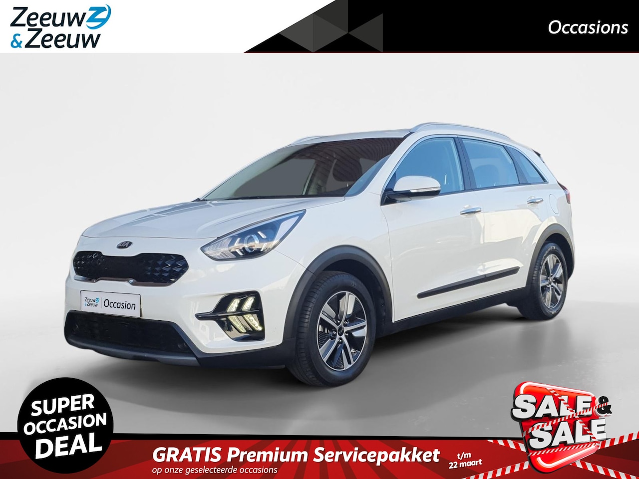 Kia Niro - 1.6 GDi Hybrid DynamicLine | Trekhaak | Schuifdak |  Navigatie | Camera | Apple Carplay / - AutoWereld.nl