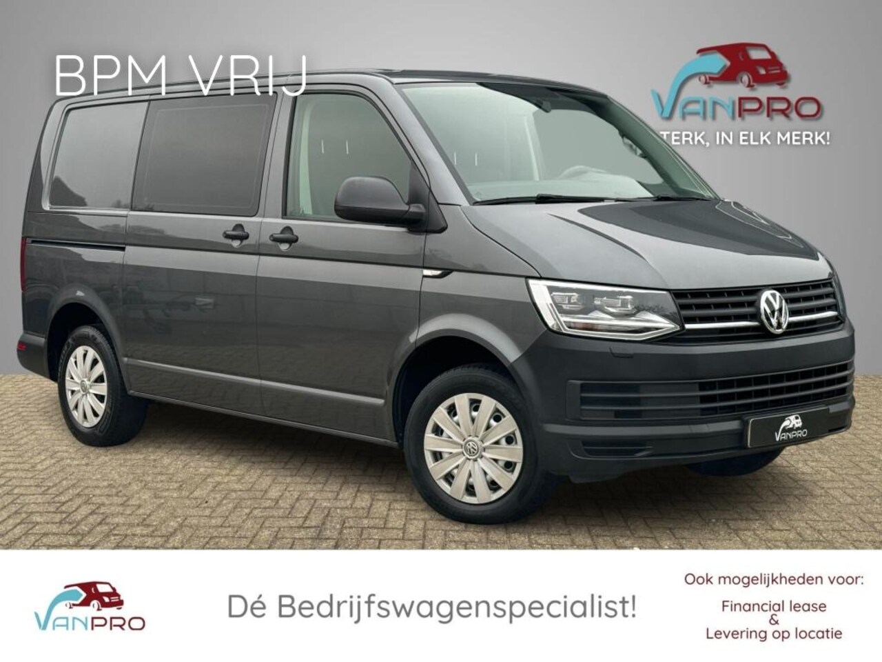 Volkswagen Transporter - 2.0 TDI 150PK Automaat L1H1 Dubbel cabine / Trekhaak / Led / Air - AutoWereld.nl