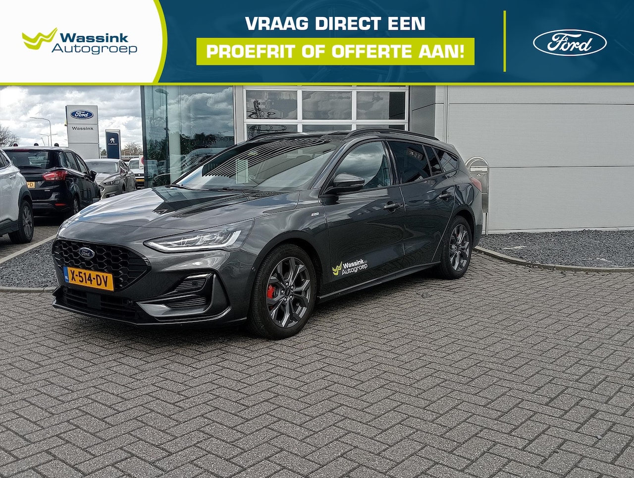 Ford Focus Wagon - 1.0 EcoBoost Hybrid 125pk ST-Line X | Licht metalen velgen | Achteruit rij camera | Naviga - AutoWereld.nl