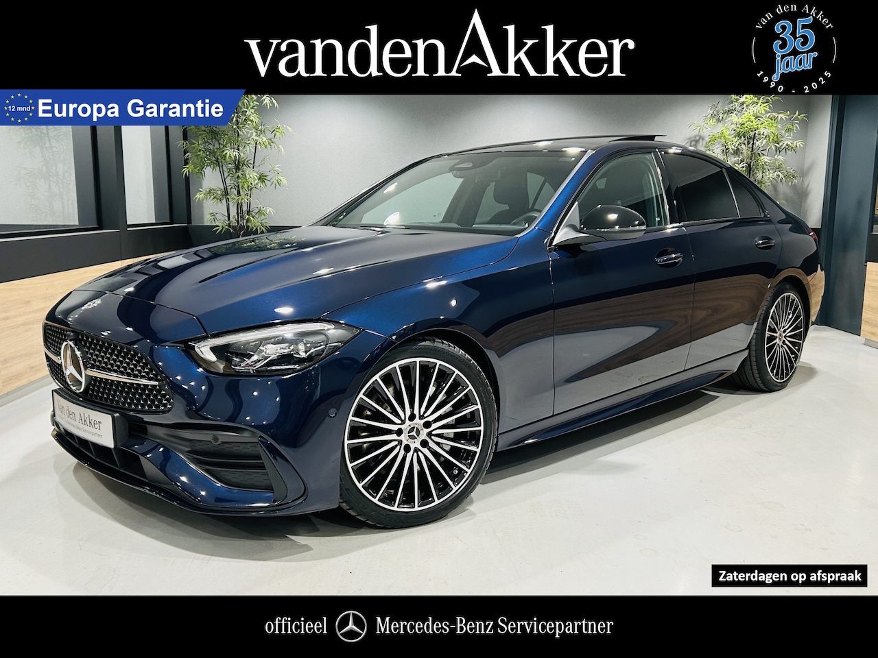 Mercedes-Benz C-klasse - 180 AMG // Panoramadak // 19" AMG Velgen // Night pakket //Sfeerverlichting // Carplay // - AutoWereld.nl