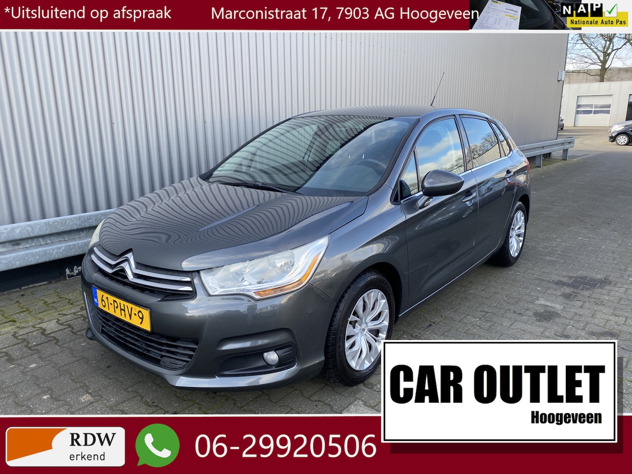 Citroën C4 - 1.6 VTi Tendance 166Dkm.NAP, Clima, CC, PDC, Trekh, nw. APK – Inruil Mogelijk – - AutoWereld.nl