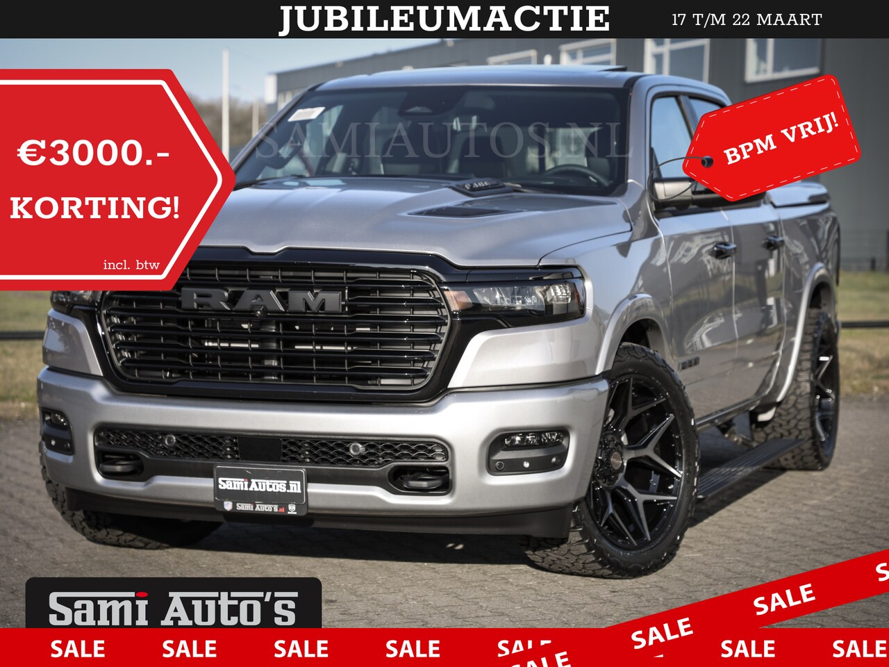 Dodge Ram Pick Up - PREMIUM EDITION | BOM VOL + 14.4 INCH SCHERM | LUCHTVERING | HUD | HURRICANE 420PK 636 Nm - AutoWereld.nl