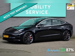 Tesla Model 3 - Performance AWD 75 kWh SOH87% Pano AutoPilot LED ACCU- CHECK