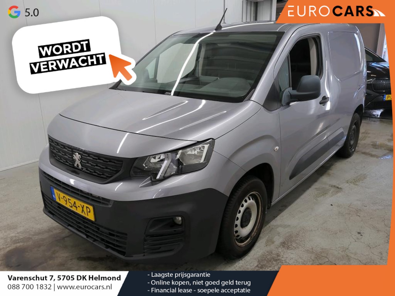 Peugeot Partner - 1.6 BlueHDI Premium Airco Carplay Navi Cruise Control PDC Achter - AutoWereld.nl