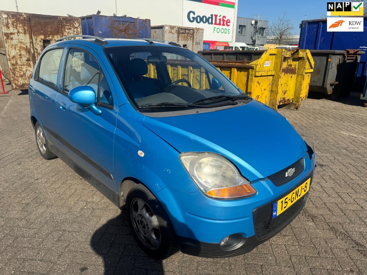 Chevrolet Matiz - 0.8 Style Airco,Nieuwe APK,SCHADE! - AutoWereld.nl