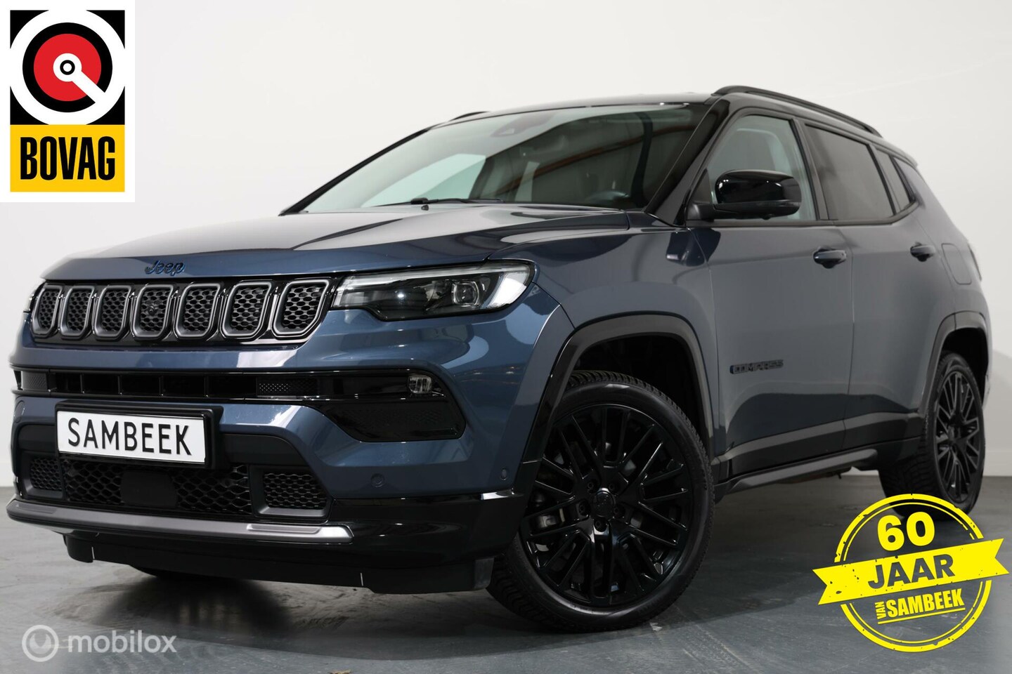 Jeep Compass - 1.3 PHEV T4 ''S'' Autom. 4WD Navi 240 Pk - NAVI-CAMERA-LEER - AutoWereld.nl