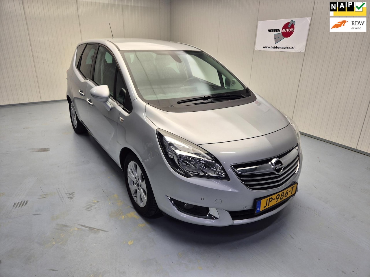 Opel Meriva - 1.4 Turbo Cosmo Navi Airco Ecc Cruise Control Alu Pdc Trekhaak - AutoWereld.nl