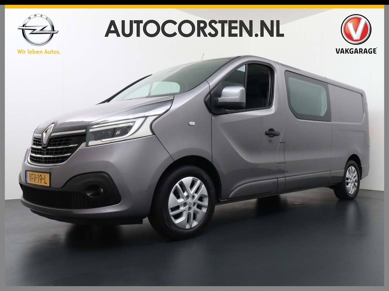 Renault Trafic - 2.0dCi 145 L2H1 Dubbele Cabine Trekhaak Ecc Navi Camera Cruise Control Pdc Led Bluetooth L - AutoWereld.nl